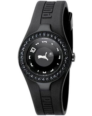 PUMA TIME Orologio Analogico al Quarzo Donna con Cinturino in Platica PU101122005 - Nero