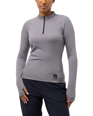 Jack Wolfskin Bike Commute Half Zip Sweatshirt Xl - Grey
