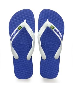 Havaianas Top Brasil Logo - Blue