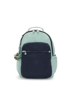 Kipling Seoul - Zaini, 35 x 20,5 x 44, colore: Verde, verde, taglia unica, SEOUL - Blu