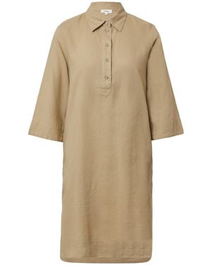 S.oliver Kurzes Blusenkleid aus Leinenmix mit Eingrifftaschen beige 46 - Natur