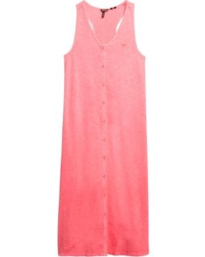 Superdry Beach Jersey Midi Dress - Pink