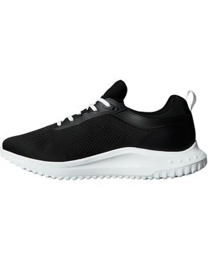 Calvin Klein 's Eva Sock Mix Lace-up Runner Trainers - Black