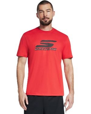 Skechers Performance Logo Tee Red M