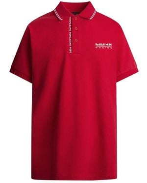 Pepe Jeans Red Bull Racing X RBR Tipped Logo Polo - Rot