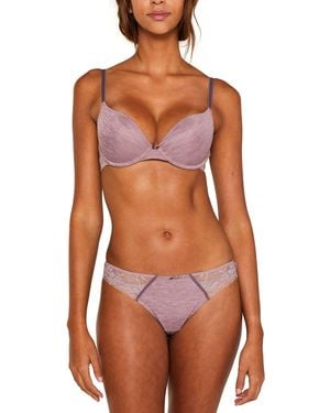 Esprit Push-up-BH aus Jersey/Spitze - Orange