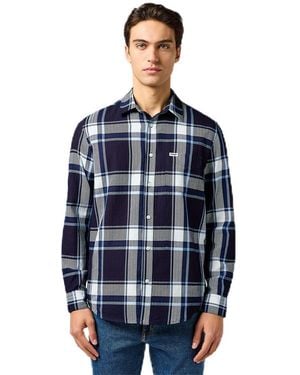 Wrangler 1 Pkt Shirt - Blue