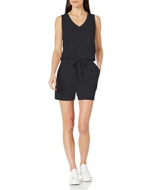 Amazon Essentials Studio Terry Romper - Black