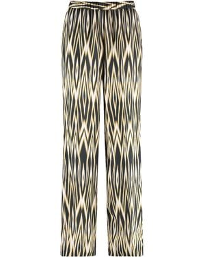 Gerry Weber Schlupfhose mit Ikat Print Gemustert reguläre Länge schwarz/Cream/Yellow Print 38 - Weiß