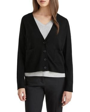 Benetton Cardigan M/l 11ahd604r Jumper - Black