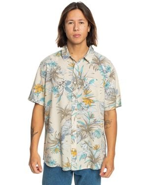 Quiksilver Short Sleeve Shirt For - Short Sleeve Shirt - Blue