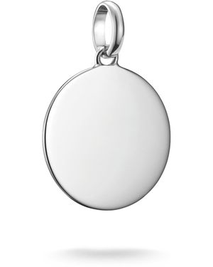 Thomas Sabo Charm-Anhänger Coin groß Connect Silber Recyceltes 925 Silber - Mettallic