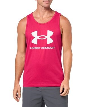 Under Armour Sportstyle Logo Tank Top, - Pink