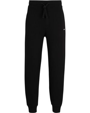 HUGO S Dayote232 Logo-print Tracksuit Bottoms In Cotton Terry - Black