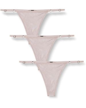 Amazon Essentials Iris & Lilly Belk565m3 Set Of 3thong - White