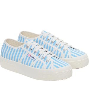 Superga Sneaker - , Offenes Weiß, Himmelblau, 41 EU