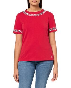 Tommy Hilfiger Sportswear Short Sleeve Embellished Shirt - Red