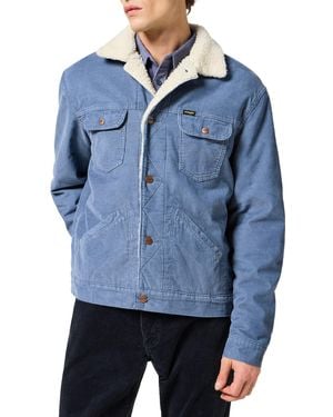 Wrangler 124mj Sherpa Jacket - Blue