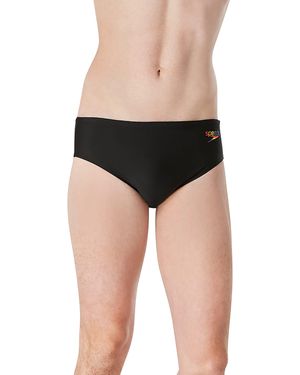 Speedo Badehose Endurance+ The One Graphic Schwimm-Slips - Schwarz