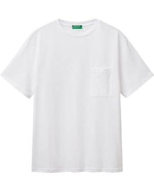 Benetton T-Shirt 3BL0U10A8 - Bianco
