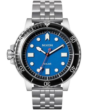 Nixon Analog Japanisches Quarzwerk Uhr mit Edelstahl Armband A1402-5236-00 - Grau