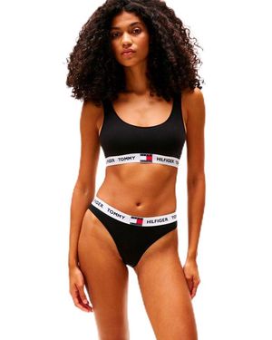 Tommy Hilfiger Brassière Unlined avec Basque Emblématique - Orange