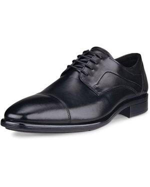 Ecco Citytray Cap Toe Tie Oxford - Blue