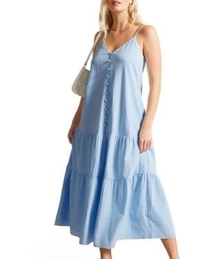 Ted Baker Luaan Button Through Cami Dress - Blue