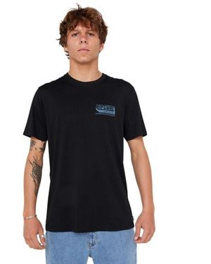 Rip Curl Graphic Short Sleeve Crew Neck T-shirt - Black