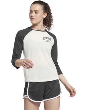 Reebok Workout Ready Supremium 3/4 Sleeve T-Shirt - Bianco