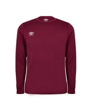 Umbro S Club Jersey Long Sleeve Top Sports Training New Claret L - Purple