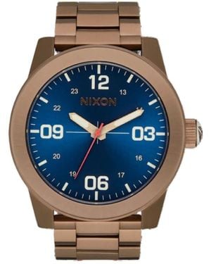 Nixon Analog Uhr mit Edelstahl Armband A346-5301-00 - Blau
