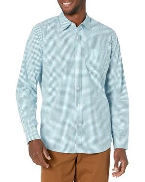 Amazon Essentials Regular-fit Long-sleeve Casual Poplin Shirt - Blue