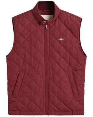 GANT Quilted Windcheater Vest - Red