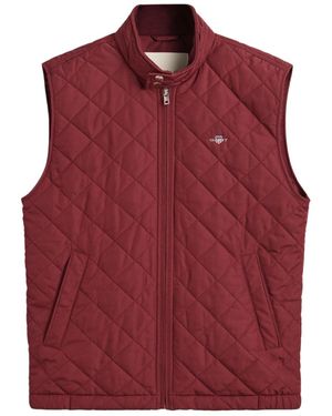 GANT Gilet Trapuntato Windcheater - Rosso