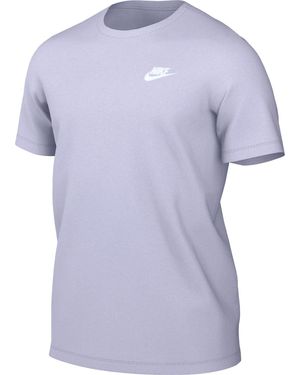 Nike Sportswear Club Ar4997-538 T-shirt Voor - Paars
