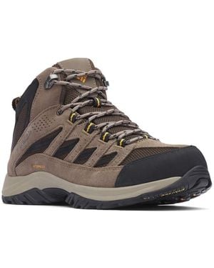 Columbia Crestwood Mid Waterproof Hiking Boot, Cordovan, Squash, 8.5 Wide Us - Multicolor
