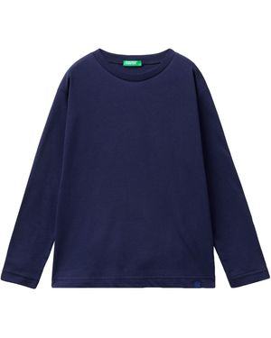 Benetton T-shirt M/L 3i1xc10db - Blu