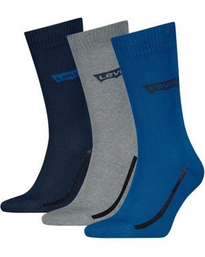 Levi's Levis Regular Cut Batwing Logo Recycled Cotton Classic Sock - Blue