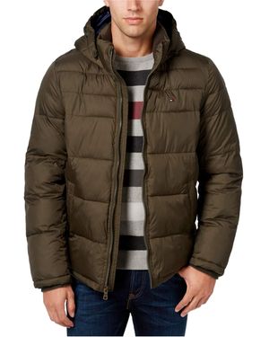 Tommy Hilfiger Classic Hooded Puffer Jacket - Marrón