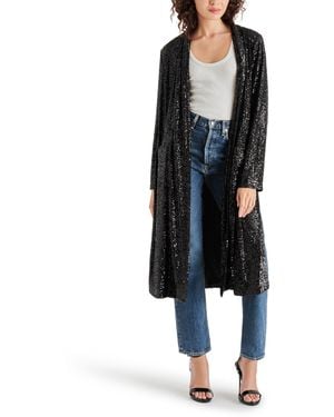 Steve Madden Bb Dakota By Womens Show Stopper Duster Jacket - Black