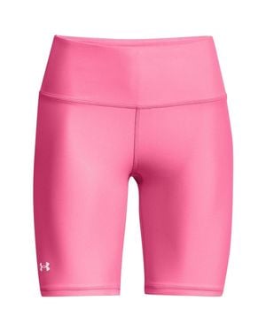 Under Armour Standard HeatGear Bike Shorts, - Rosa