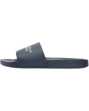 Tommy Hilfiger Raised Pool Slide Fm0fm05761 Slides - Black