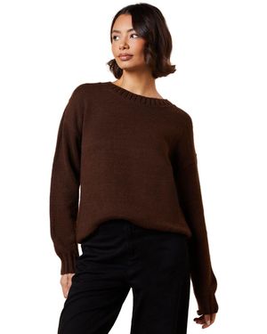 Dorothy Perkins Tall Cosy Crew Neck Jumper - Black