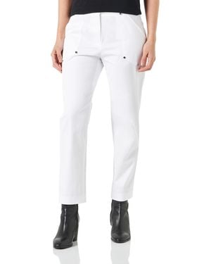 Love Moschino Slim Fit Trousers Pantaloni Casual - Bianco