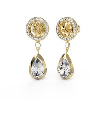 Guess Ube05235yg Ladies 4g Light Earrings - Metallic
