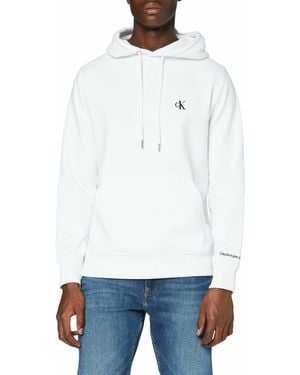 Tommy Hilfiger Calvin Klein Jeans CK ESSENTIAL REGULAR HOODIE Sweatshirts - Weiß