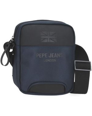 Pepe Jeans Bromley Borsa a tracolla Piccola Blu 15 x 19,5 x 6 cm Poliestere by Joumma Bags