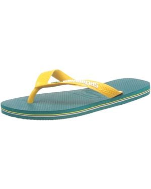 Havaianas Brasil Logo Flip Flops - Black