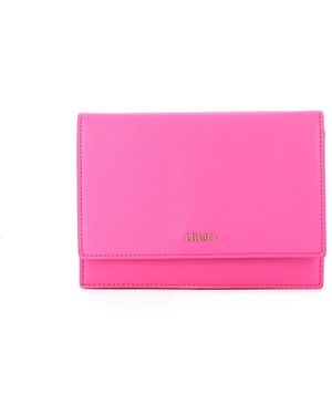 Liu Jo LIU JO D MINI TRACOLLA PIATTA C/CATENA SAFFIANO UNI - Rosa